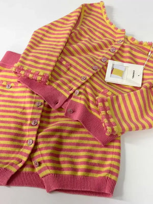 Chanel 25S Pink and Orange Top and skirt