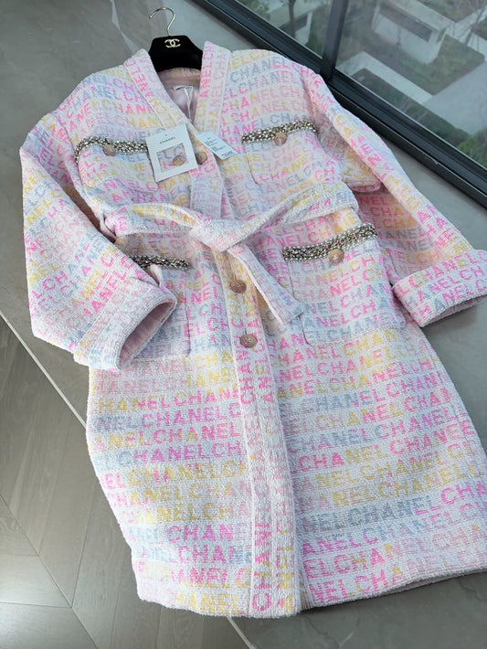 Chanel 24c pink Swarovski bathrobe jacket