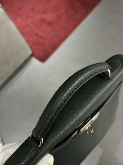 Hermès Kelly Ado GM Backpack Emerald Green Vert Émeraude Square