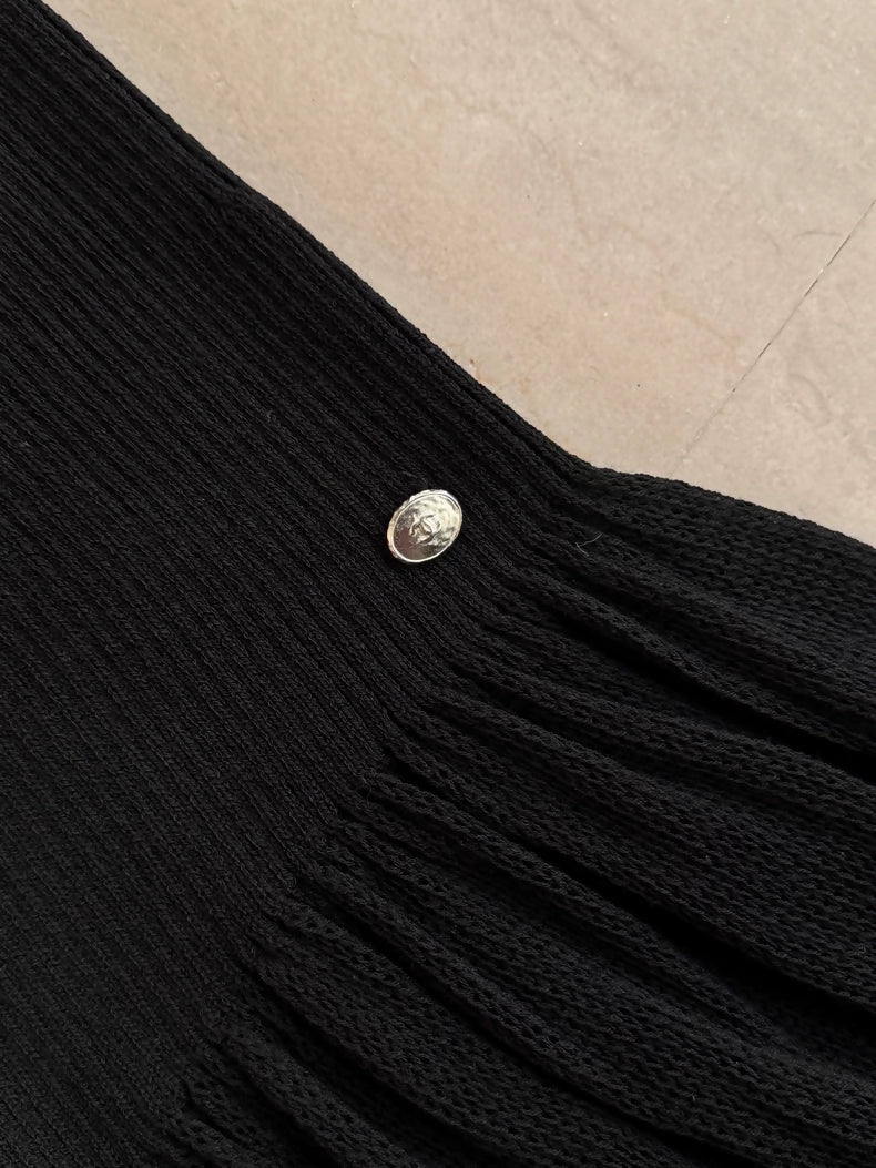 Chanel 24K Black Knit Dress