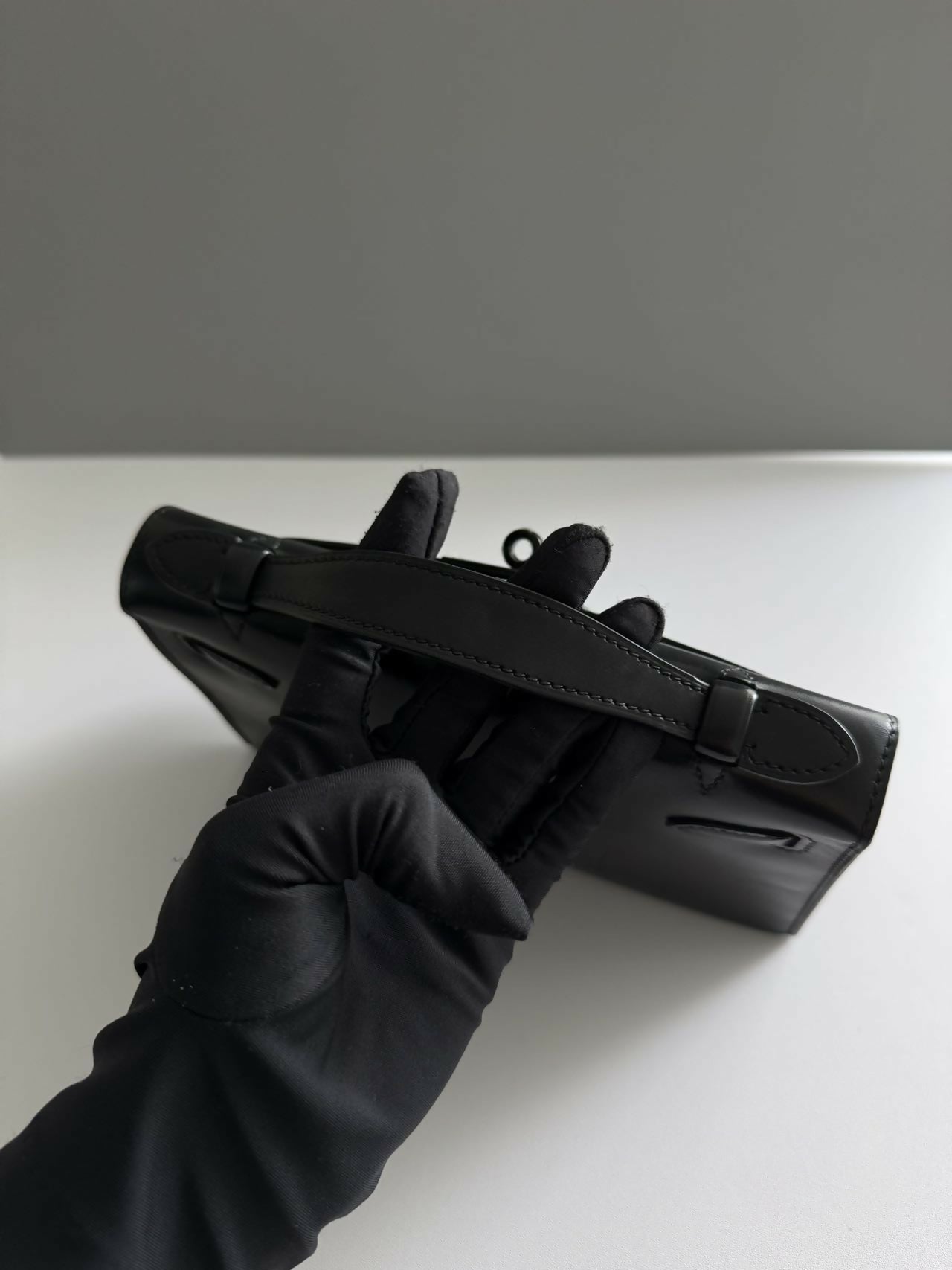 Hermes Vintage so black Kelly pochette