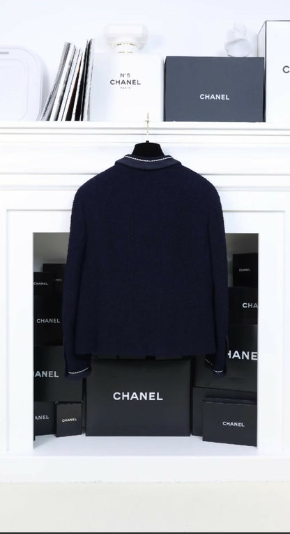 Chanel 1997 blue and white jacket