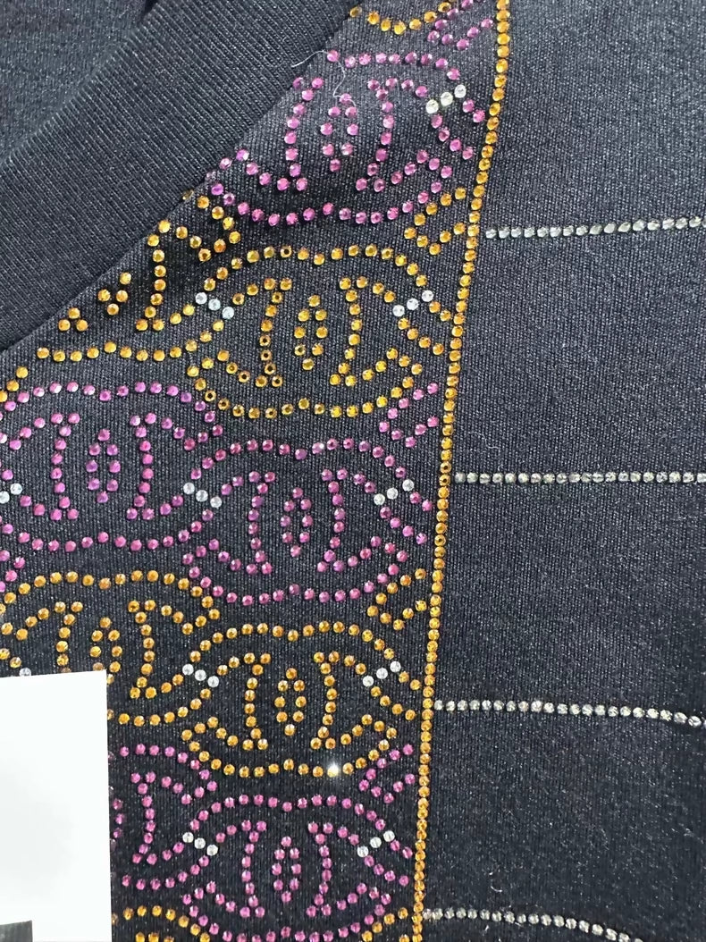 Chanel 23A Black/white/yellow sweater