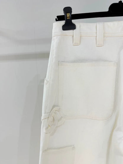 Chanel 26p white jeans