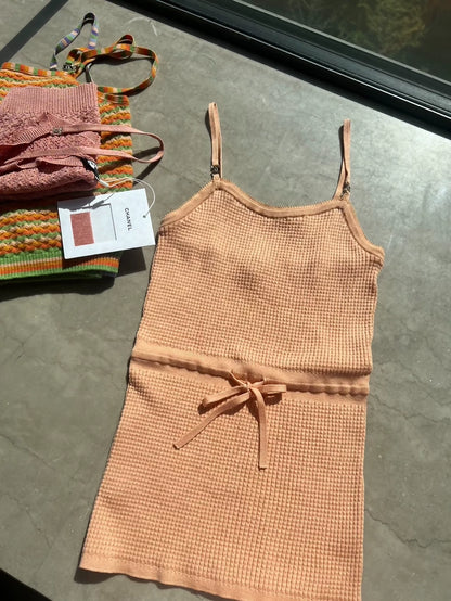 Chanel 24A Orange Bow Camisole