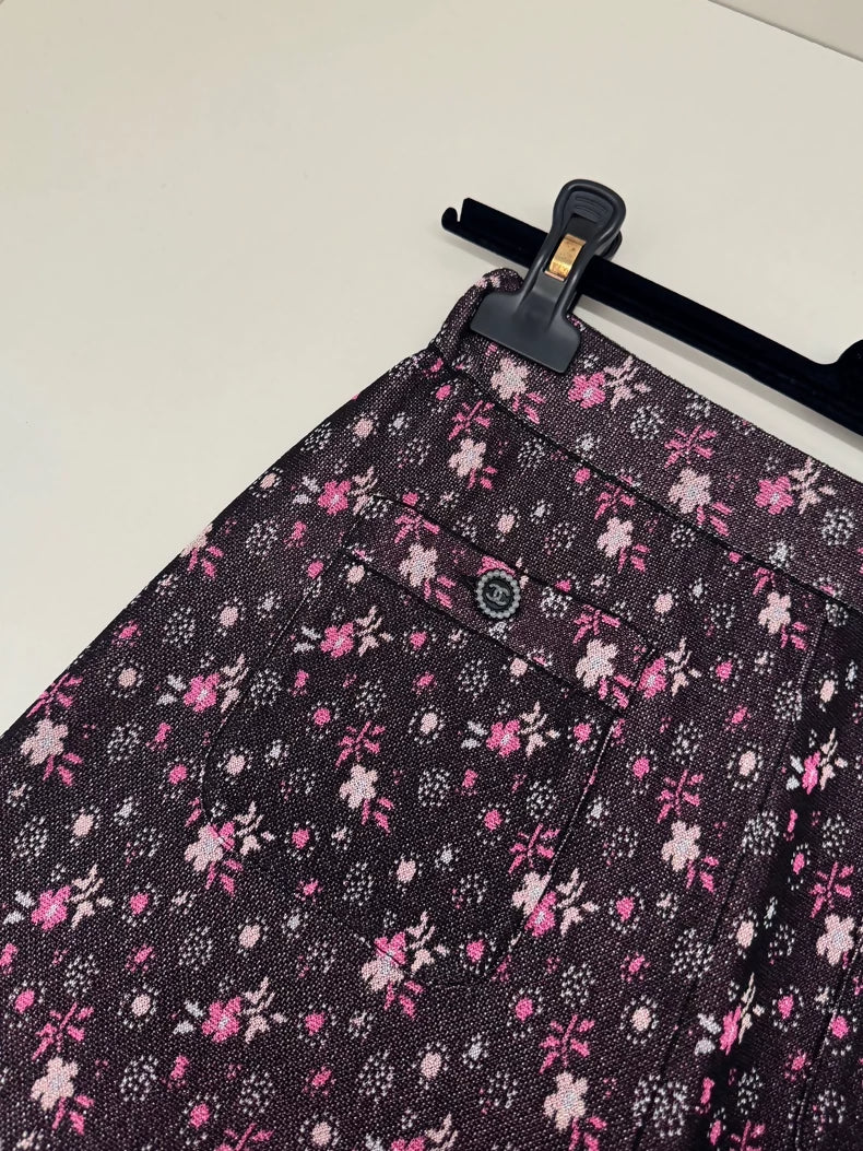 Chanel 24B Floral Pearl Pants