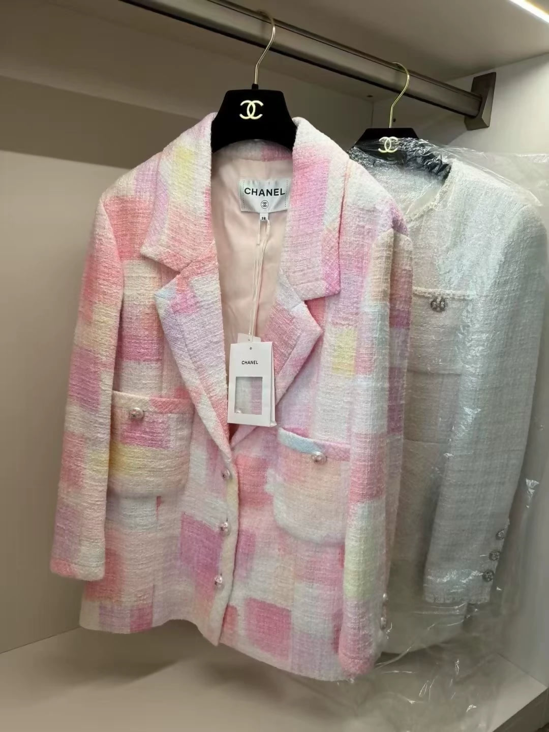 Chanel 23s pink suit jacket