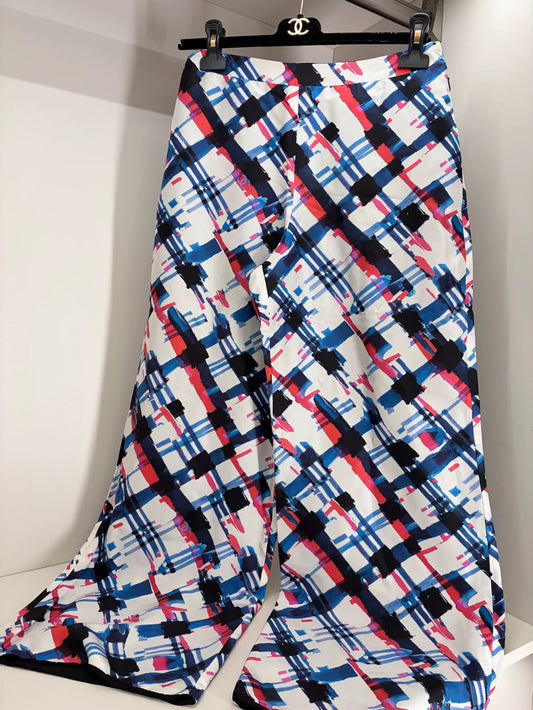 Chanel silk wide-leg trouser
