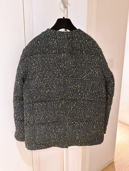 Chanel 18K Tweed Puffer Jacket