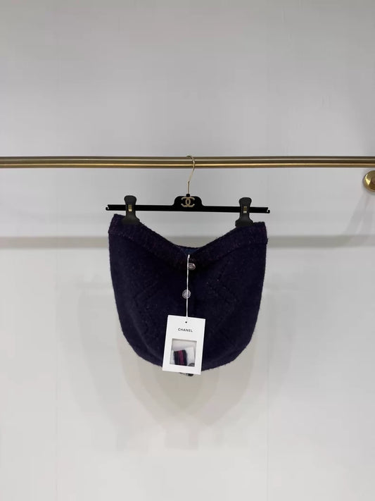 Chanel 22A Purple Cashmere Top