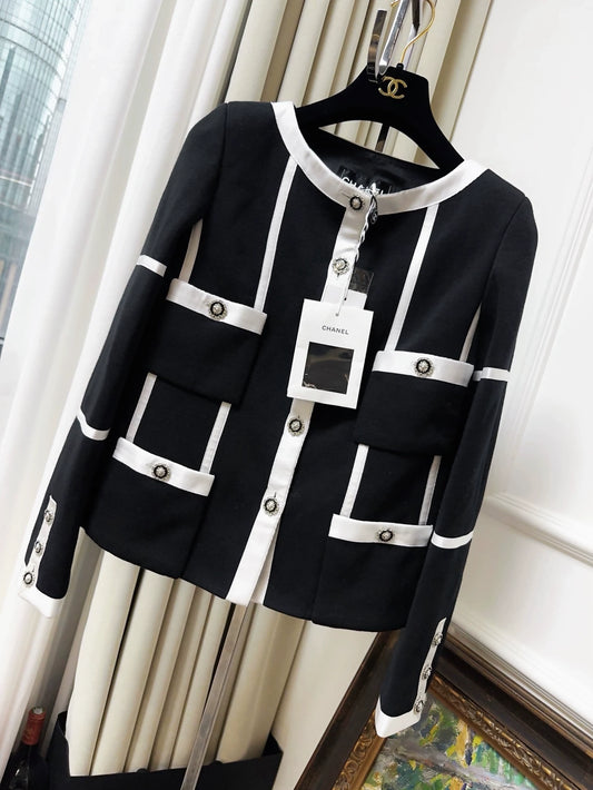 Chanel 20k Black & White Jacket