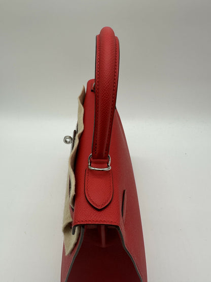 Hermes Kelly 28 rouge radiuex epsom phw Stamp K