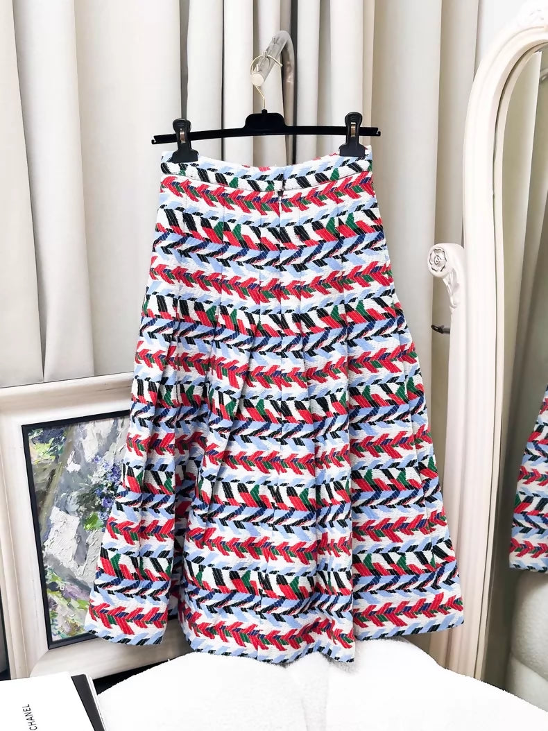 Chanel 16 Colourful Patterned Maxi Dress