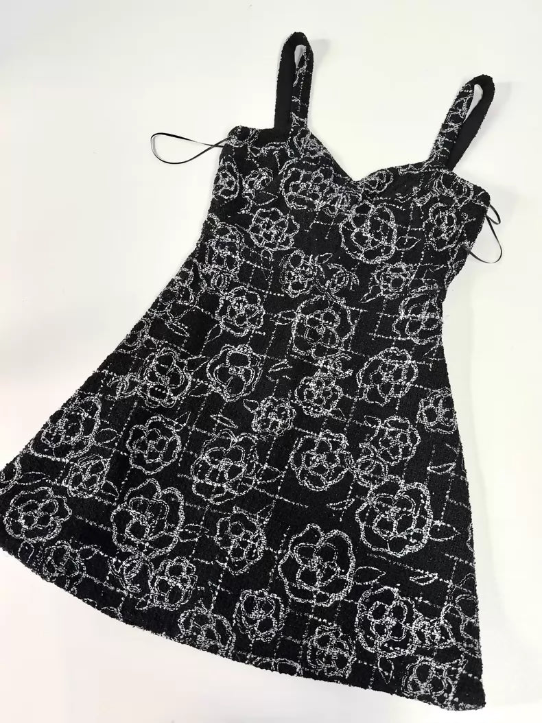 Chanel 22P Black and White Dress