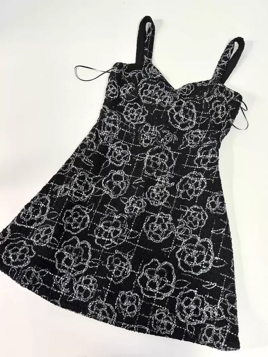 Chanel 22P Black and White Dress
