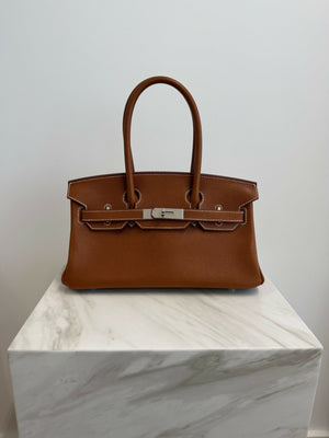 Hermès Birkin Shoulder 29 Fauve Barenia PHW K 2025