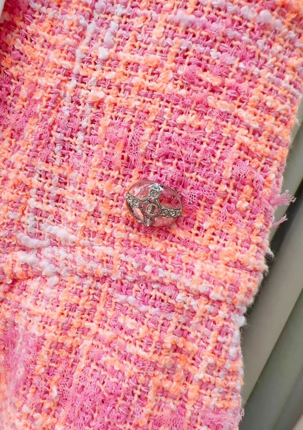 Chanel 24C pink tweed dress