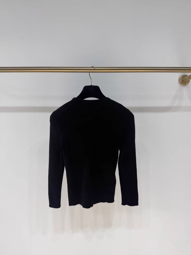 Prada black knit top