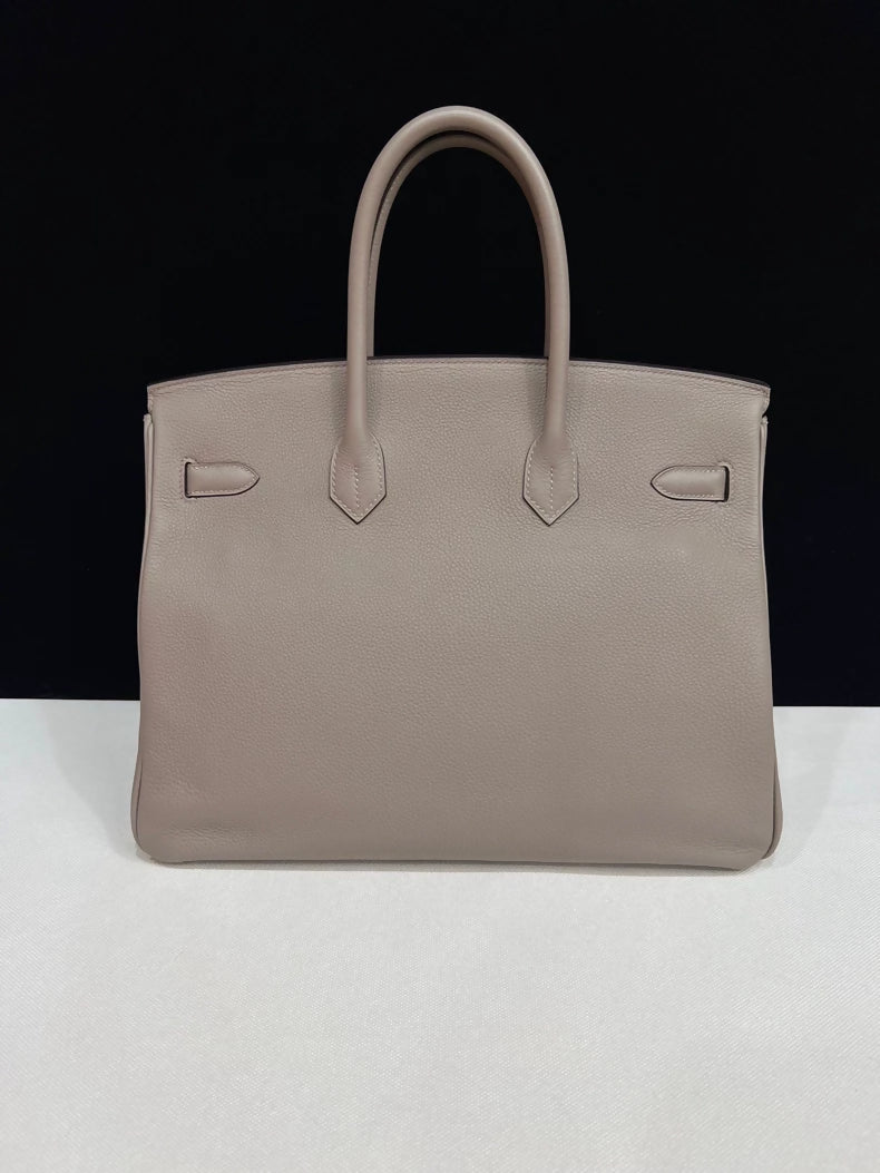 Hermes Birkin 35 Étoupe Togo Leather Gold Hardware