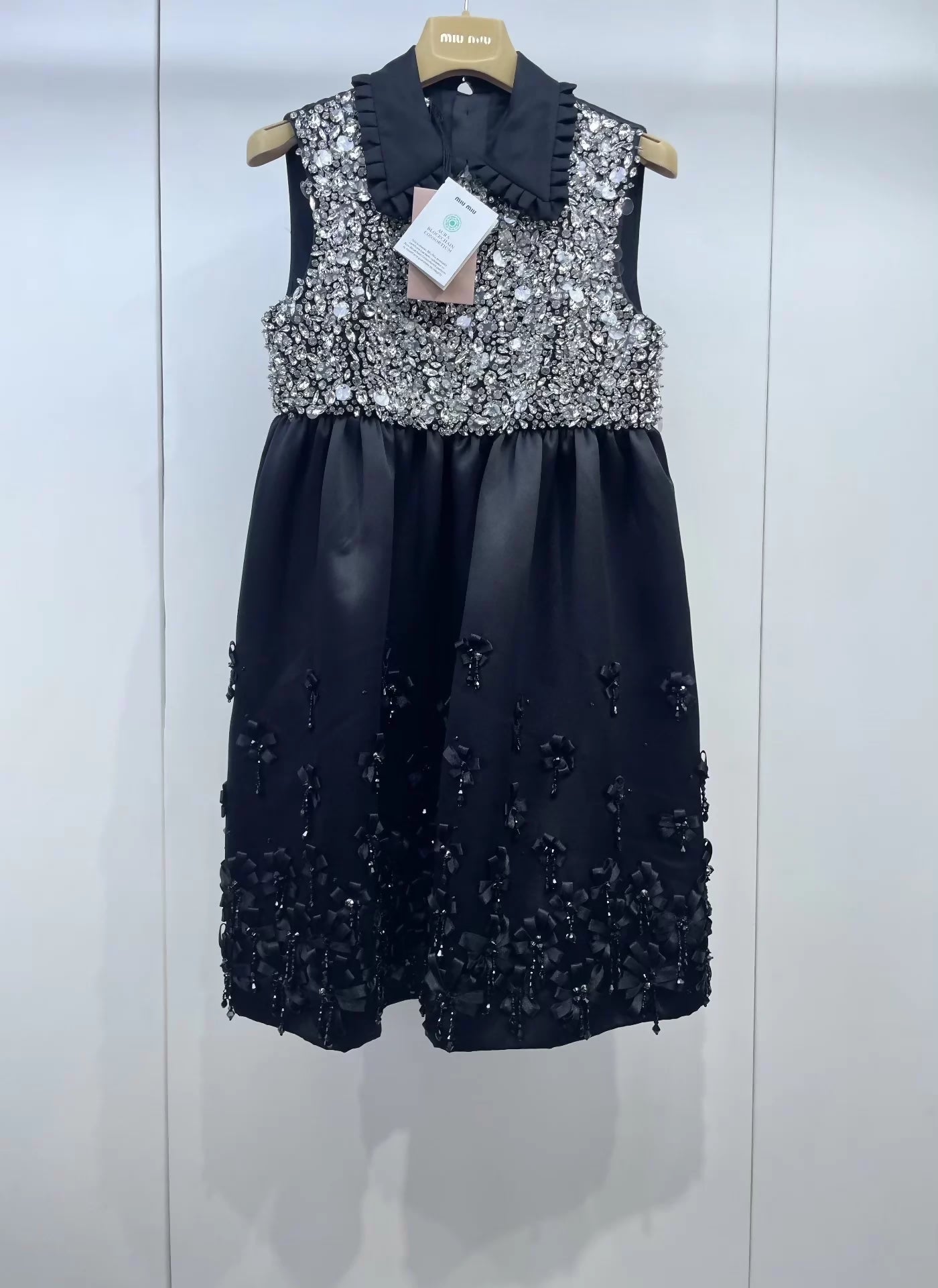 Miu Miu rhinestone runway dress