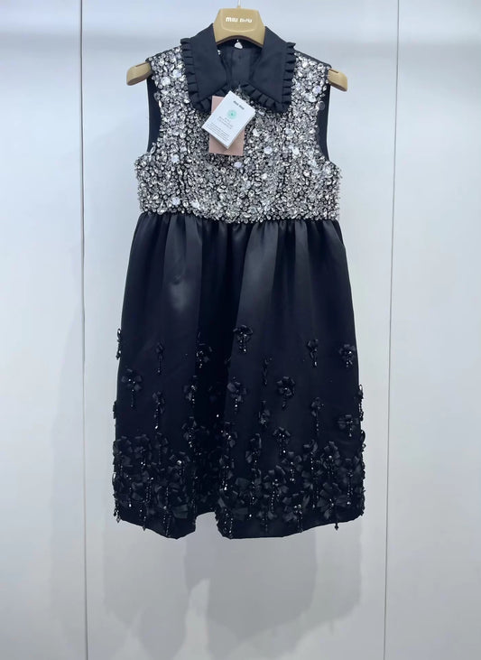 Miu Miu rhinestone runway dress