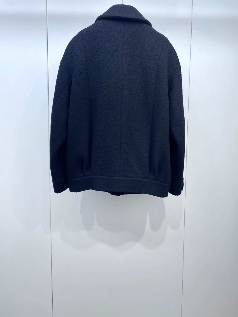 Chanel 24K black wool jacket
