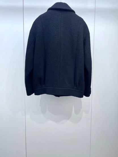 Chanel 24K black wool jacket