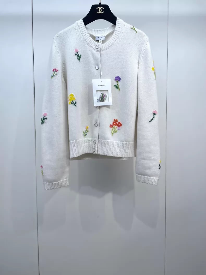 Chanel 26P knit jacquard cardigan