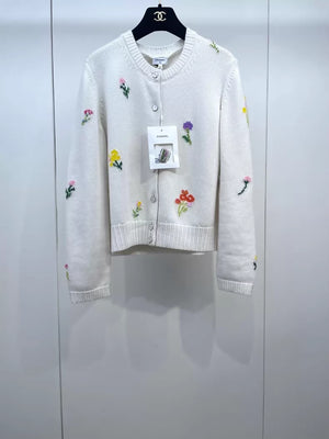 Chanel 26P knit jacquard cardigan