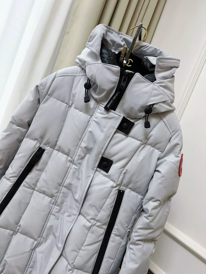 Canada Goose grey long parka coat