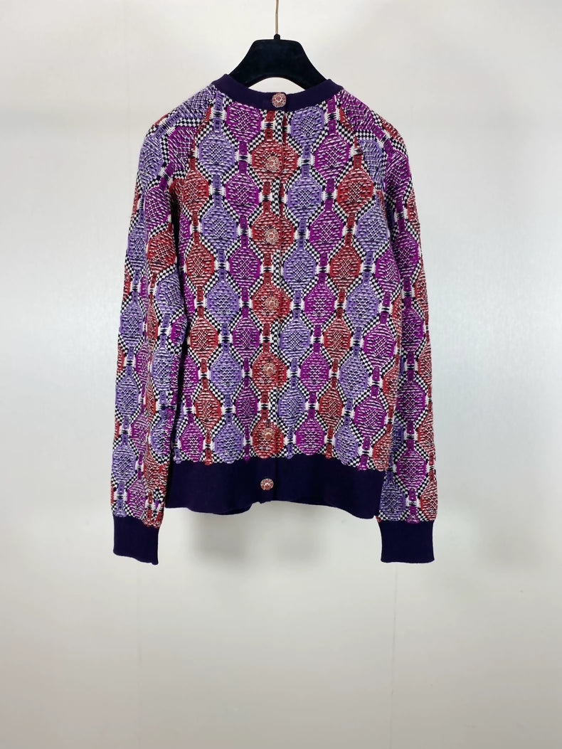 Chanel 16K purple-red sweater