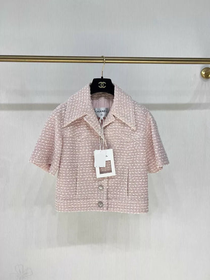 Chanel 24P Pink tweed Jacket