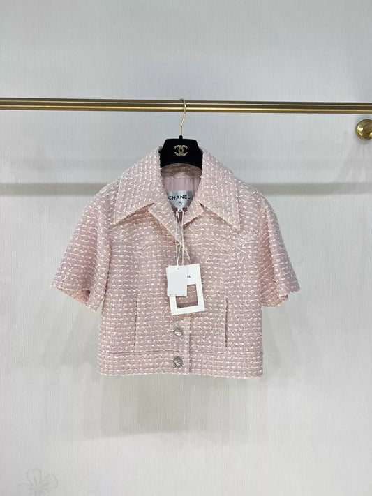 Chanel 24P Pink tweed Jacket