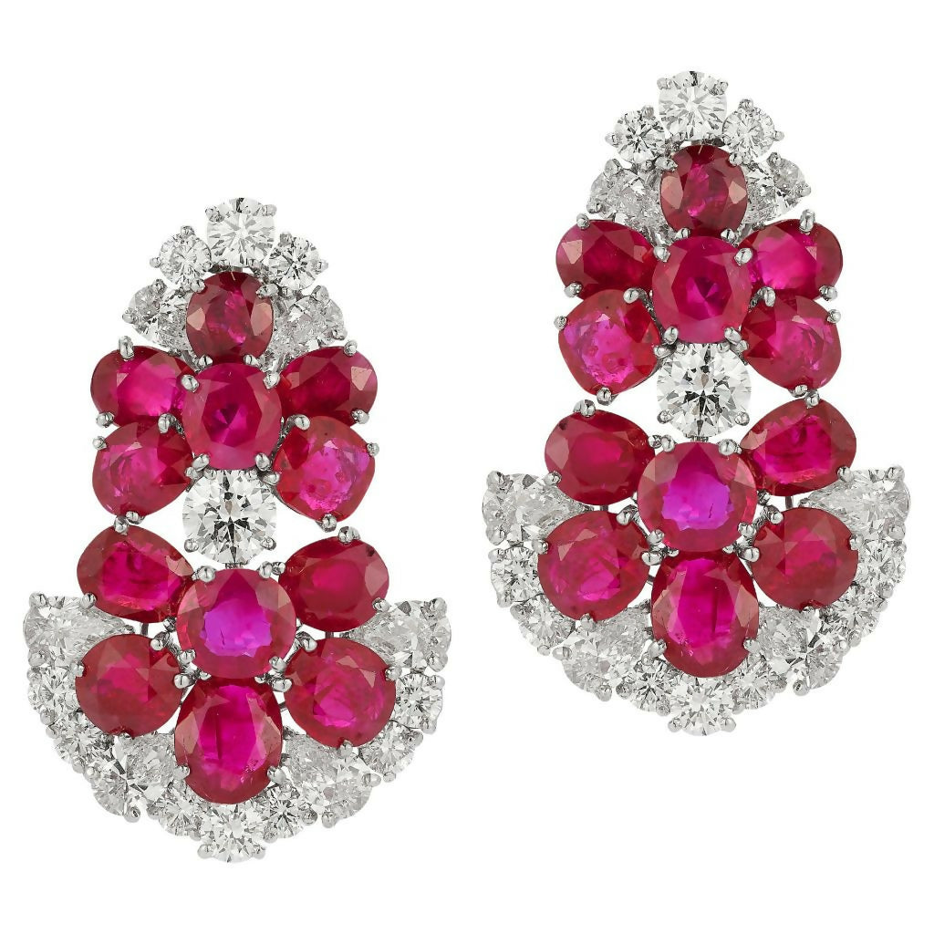 Bvlgari Certified Natural Burmese Ruby Earrings
