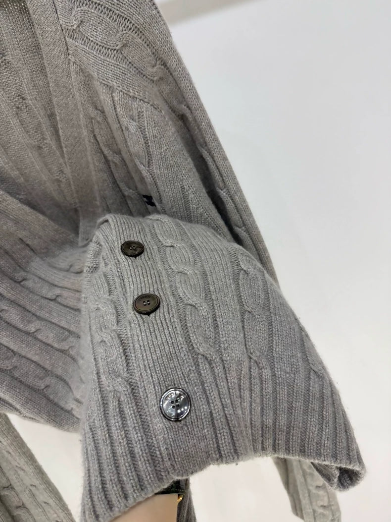 Céline grey cashmere cardigan