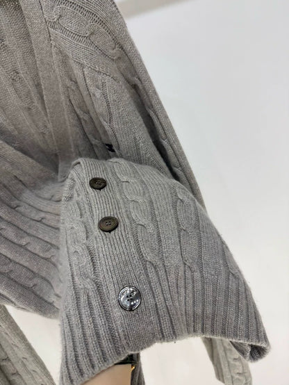 Céline grey cashmere cardigan