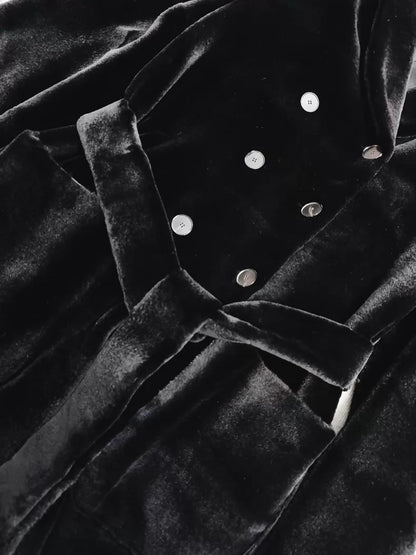 Dior black mink fur coat