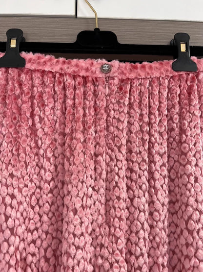 Chanel 23K pink skirt