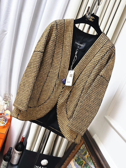 Chanel 19A gold jacket