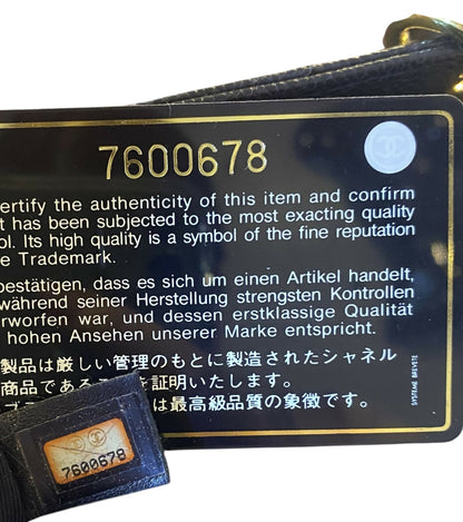 Chanel PPT Black Quilted Caviar Leather Petite Timeless Shopping Tote Bag GHW