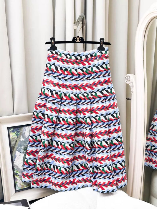 Chanel 16 Colourful Patterned Maxi Dress