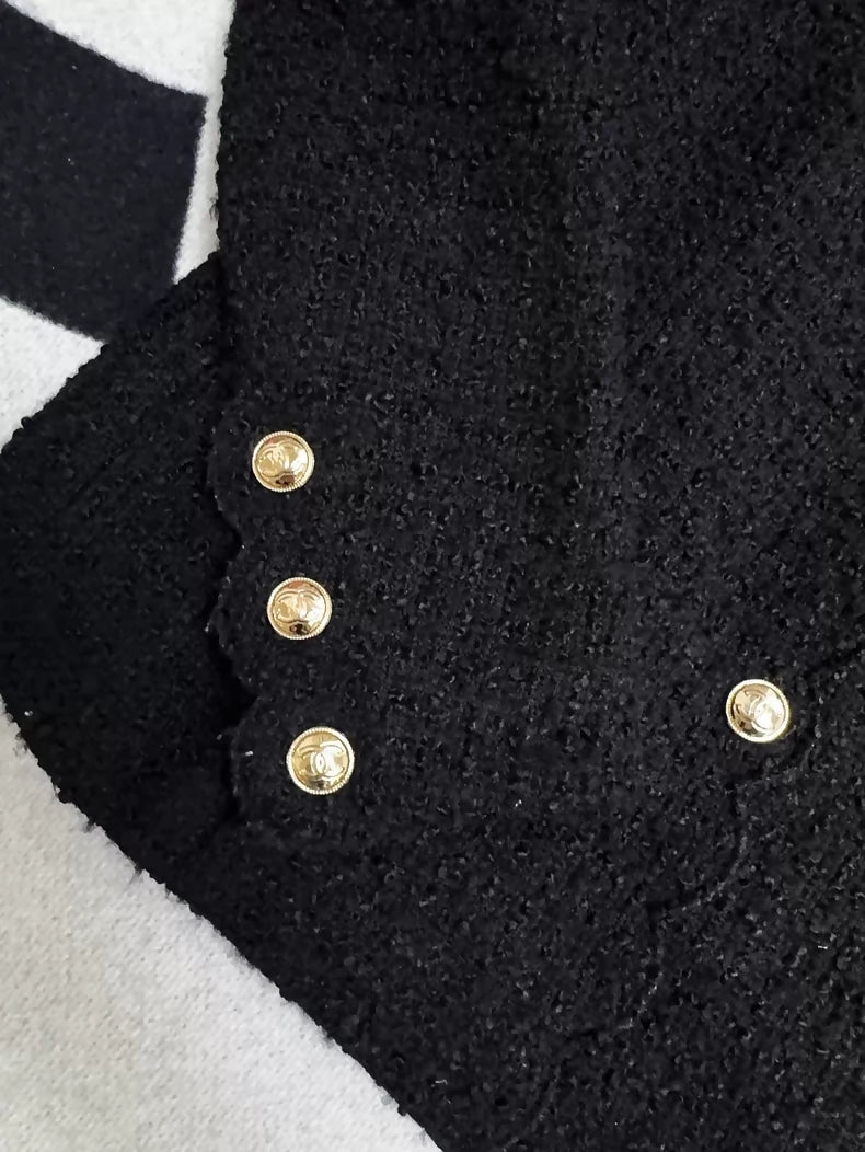 Chanel 20k black tweed jacket