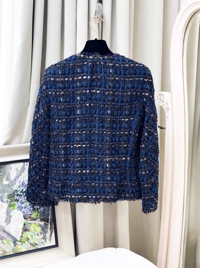 Chanel 11P Blue tweed Jacket