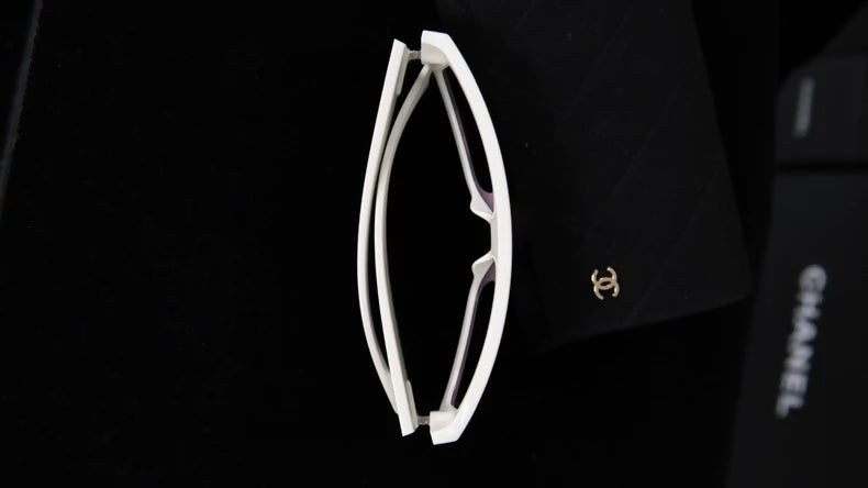 Chanel 24S CH6057 Black and White Sunglasses