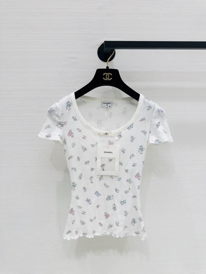 Chanel 24N floral knit top
