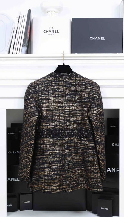 Chanel 2019 Egypt Series Black and Gold Jacket