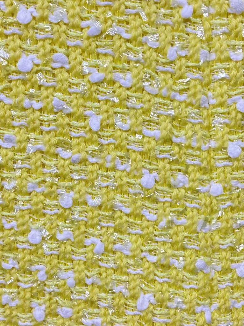 Chanel 19S Pale yellow wide-leg pants