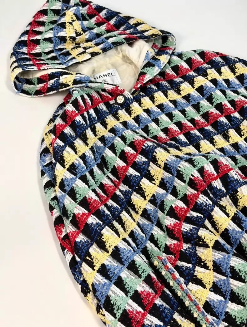 Chanel 24S Colorful Cape Coat