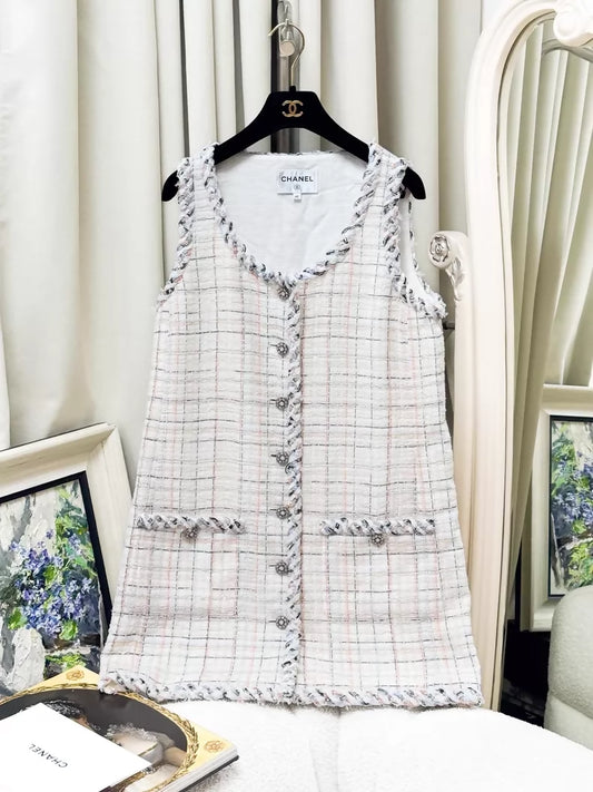 Chanel 25S multicolour tweed vest/dress