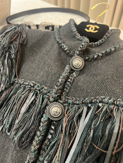 Chanel 2014 Dallas Collection Leather Jacket